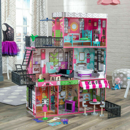 Barbie Dream House Size Dollhouse Furniture Girls Playhouse Townhouse Fun Play 